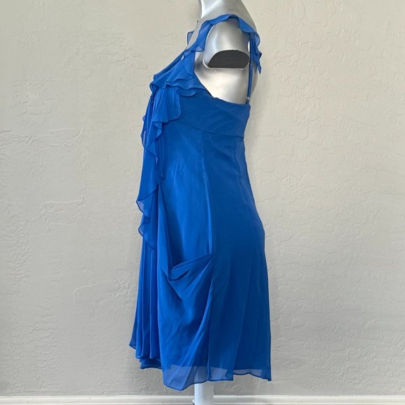 NWT Blue Silk Dress BCBCMaxAzria - Picture 2 of 8